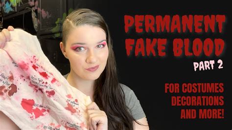 fake blood ketchup for clothes|how to make blood on clothes.